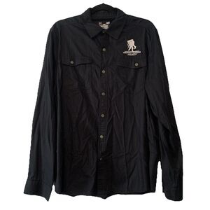 Under Armour Wounded Warrior Project Mens Large Shirt Snap Up Long Sleeve Collar